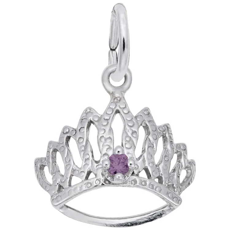 14 KT TIARA W/BIRTHSTONE-JUNE