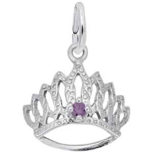 14 KT TIARA W/BIRTHSTONE-JUNE