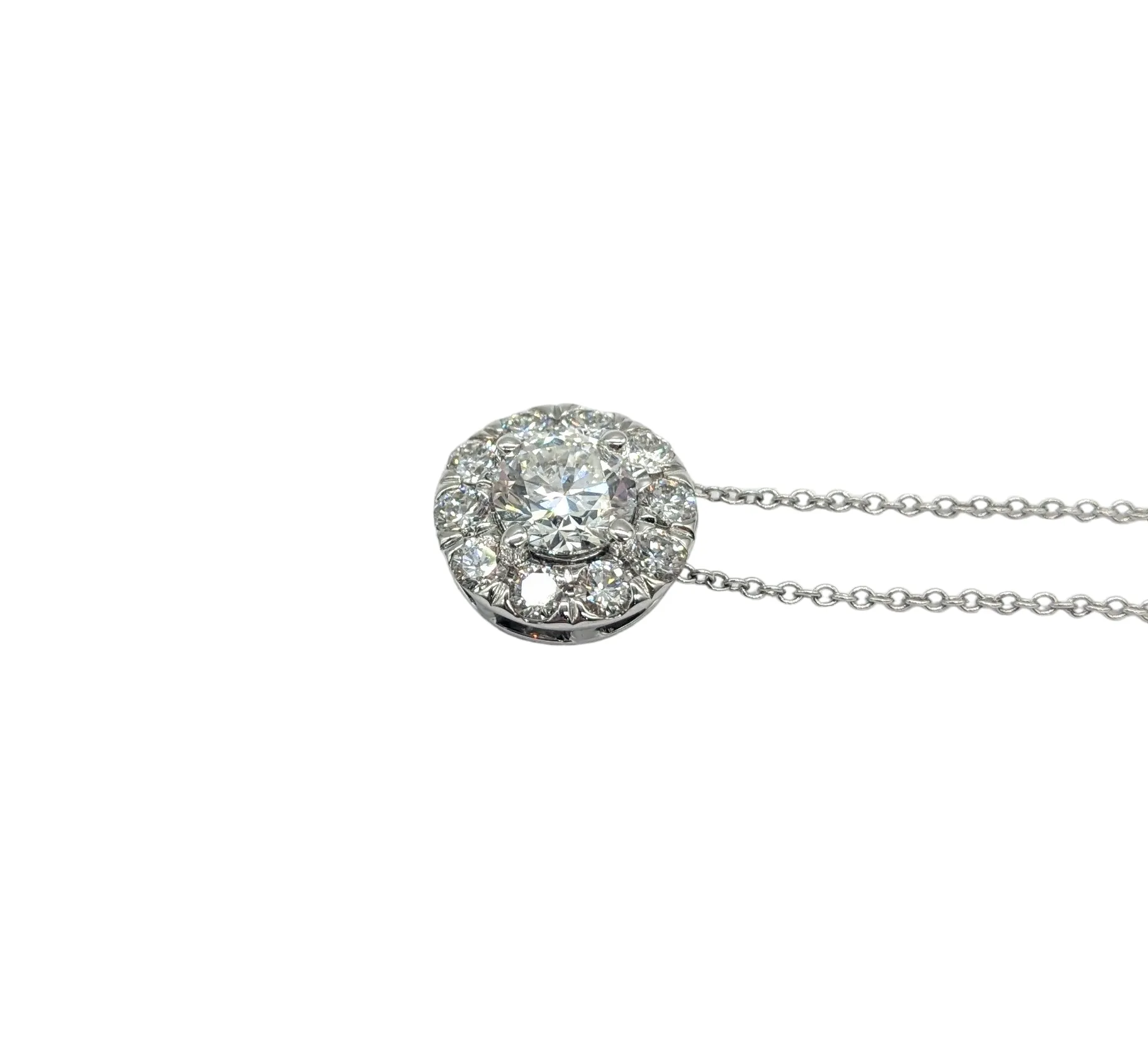 1.75 Carat Total Weight Lab Grown Diamond Pendant
