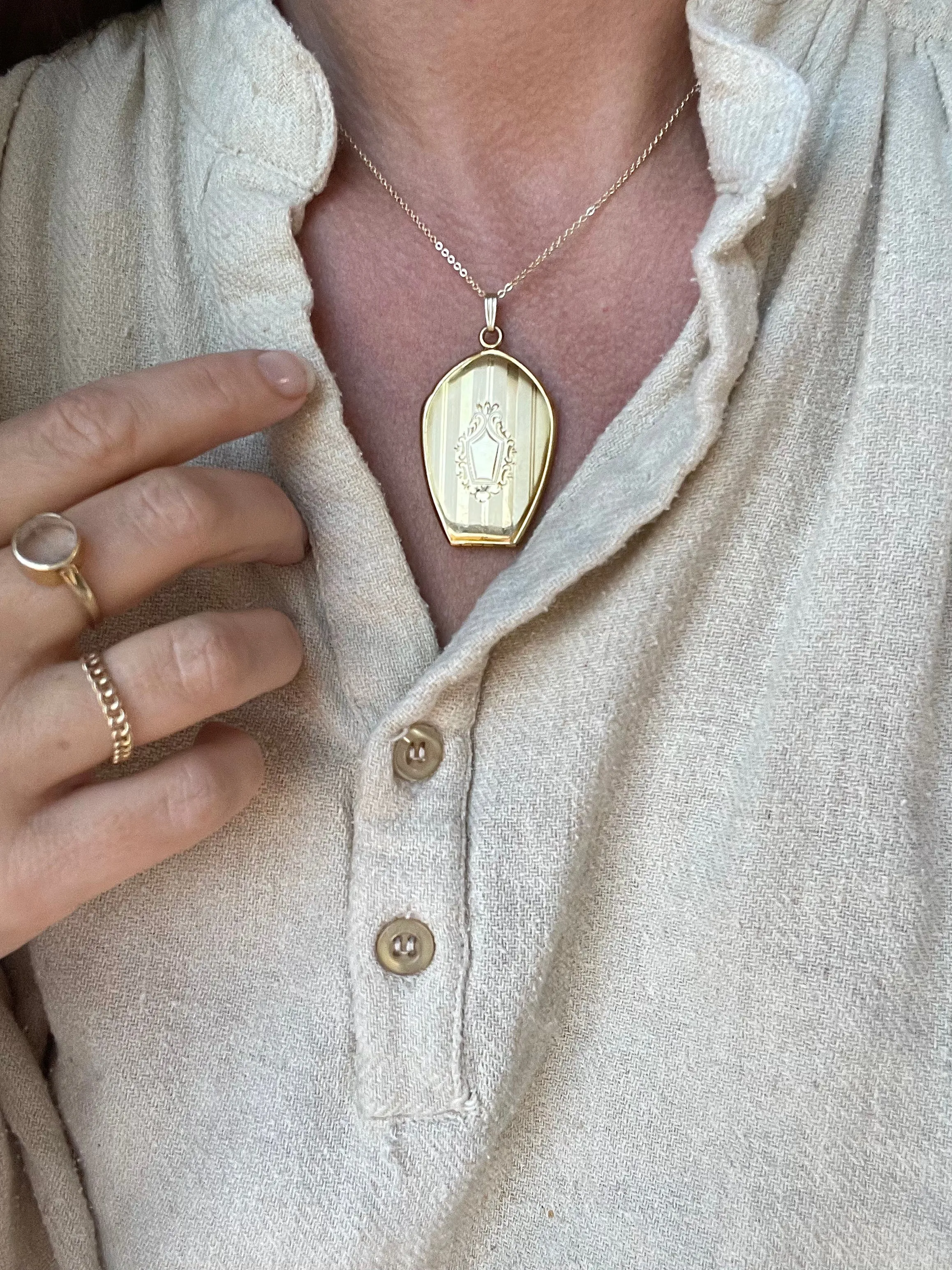 1920s Dunn Bros. Locket