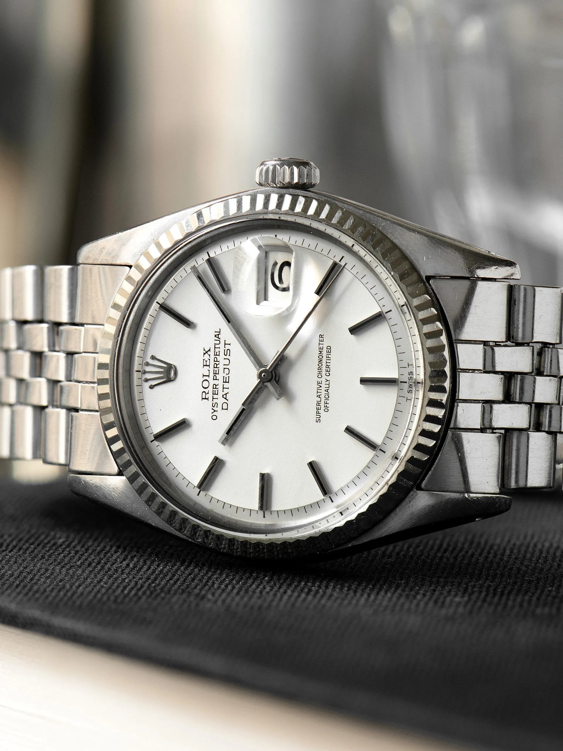 1973 Rolex Datejust (Ref. 1601) Satin Silver 'Non-Luminous' Dial