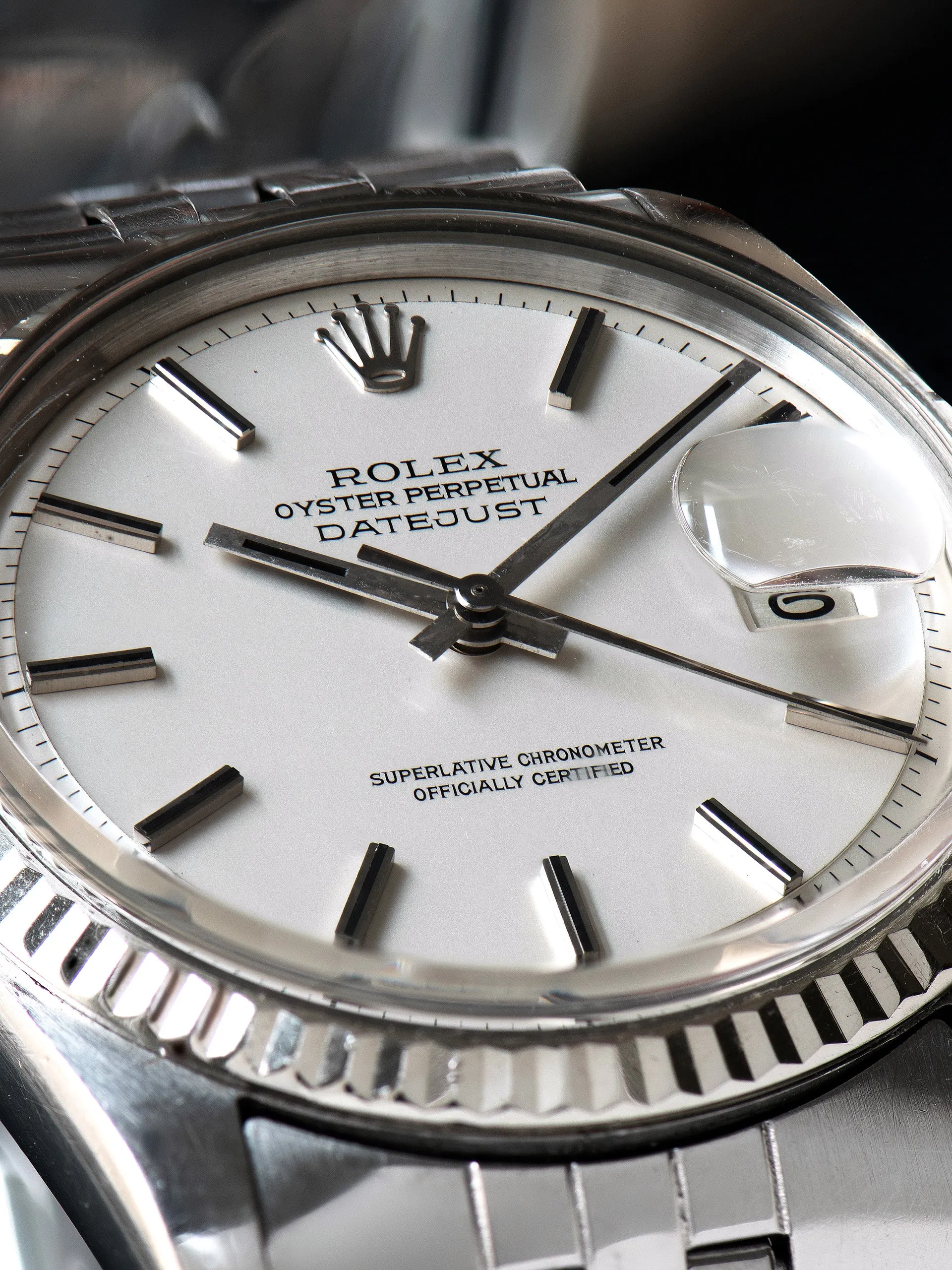 1973 Rolex Datejust (Ref. 1601) Satin Silver 'Non-Luminous' Dial
