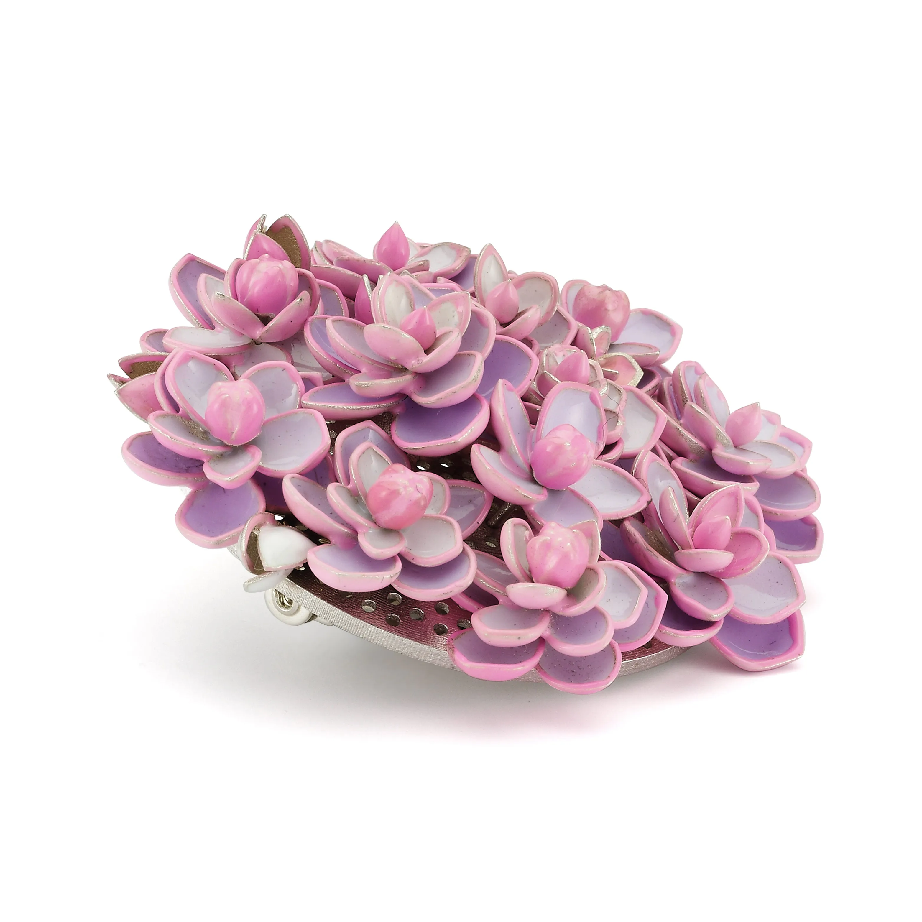 925 Silver Handmade Pink Dreams Brooch (Atelier)