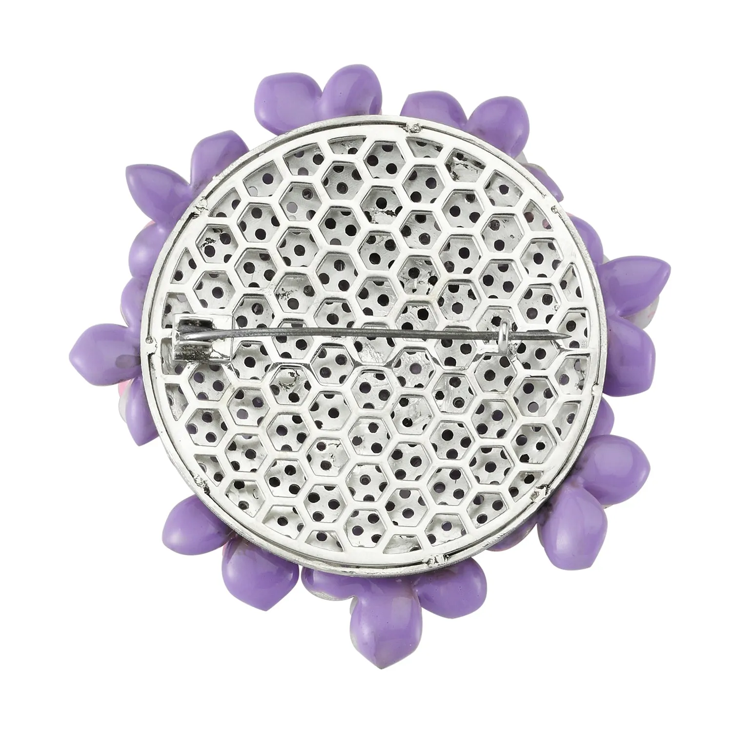 925 Silver Handmade Pink Dreams Brooch (Atelier)