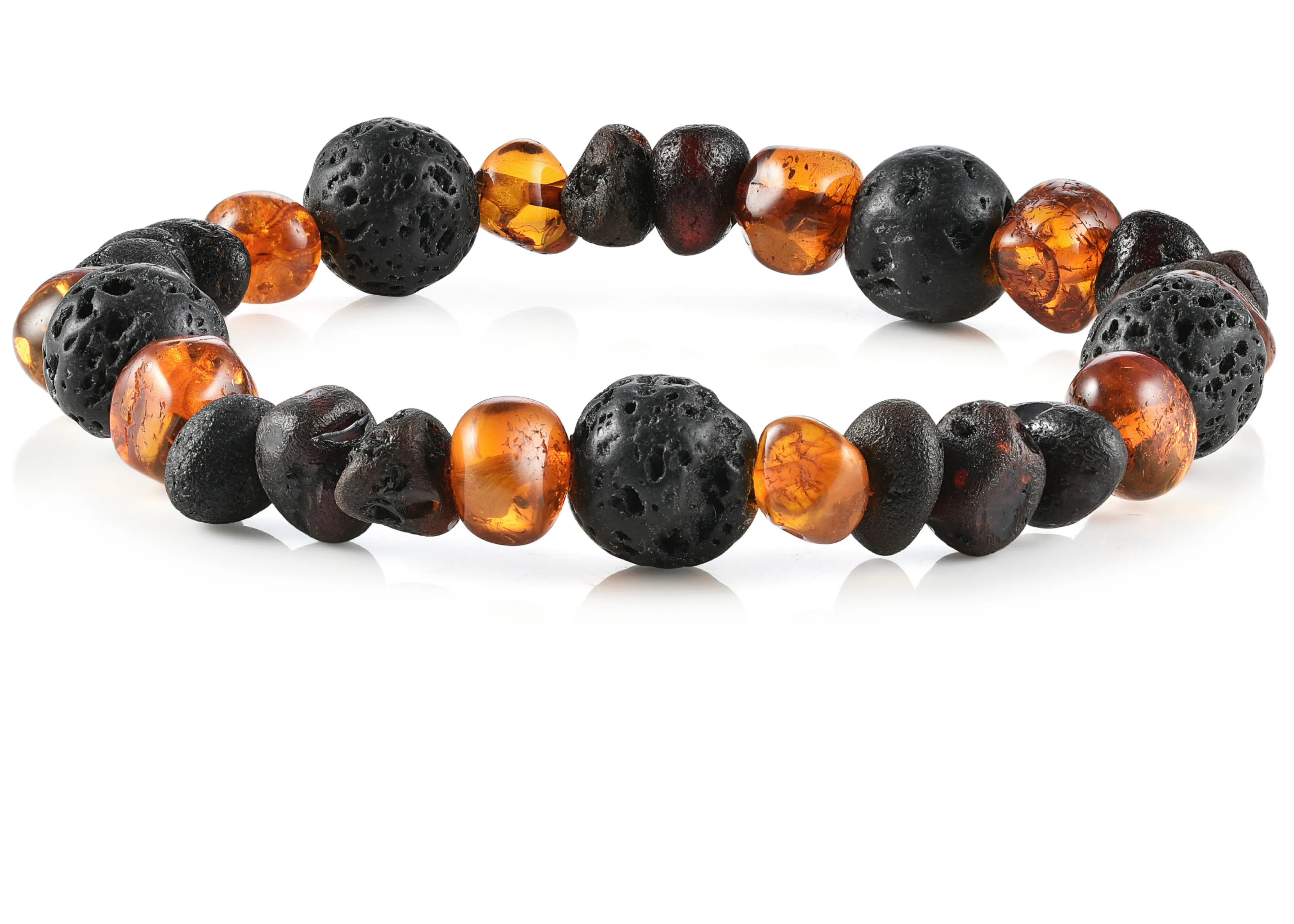 Adult Aromatherapy Bracelets | RETIRED Lava   Baltic Amber