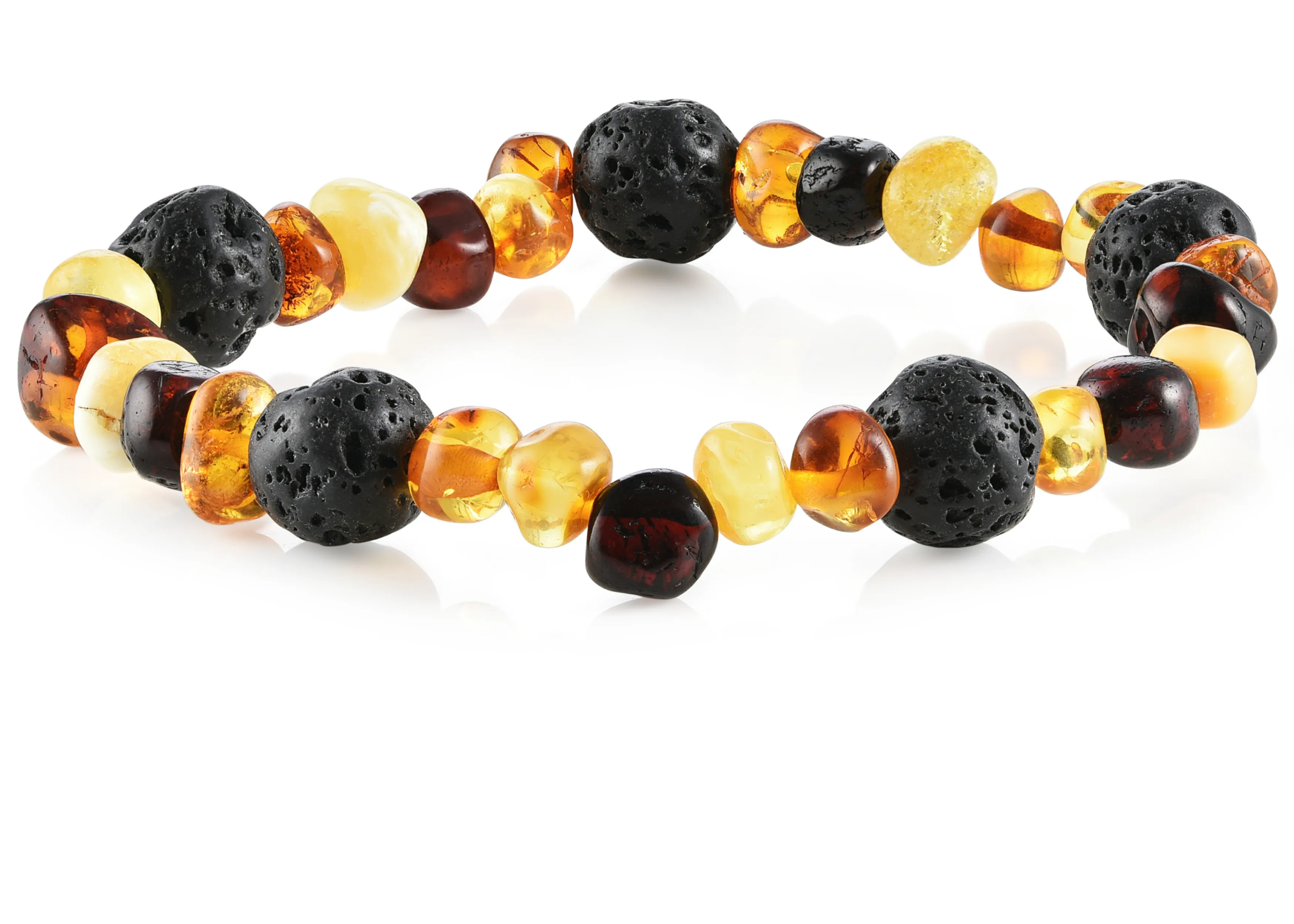 Adult Aromatherapy Bracelets | RETIRED Lava   Baltic Amber