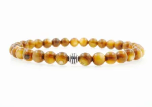 Amber 6mm Beaded Bracelet