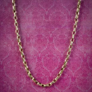 Antique Victorian 9ct Gold Chain Circa 1900