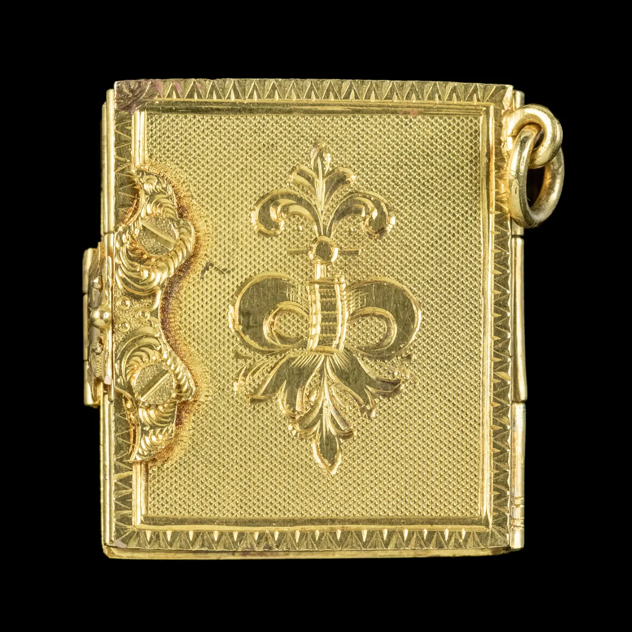 Antique Victorian Family Book Locket 18ct Gold