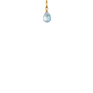Blue Topaz Briolette- March Birthstone