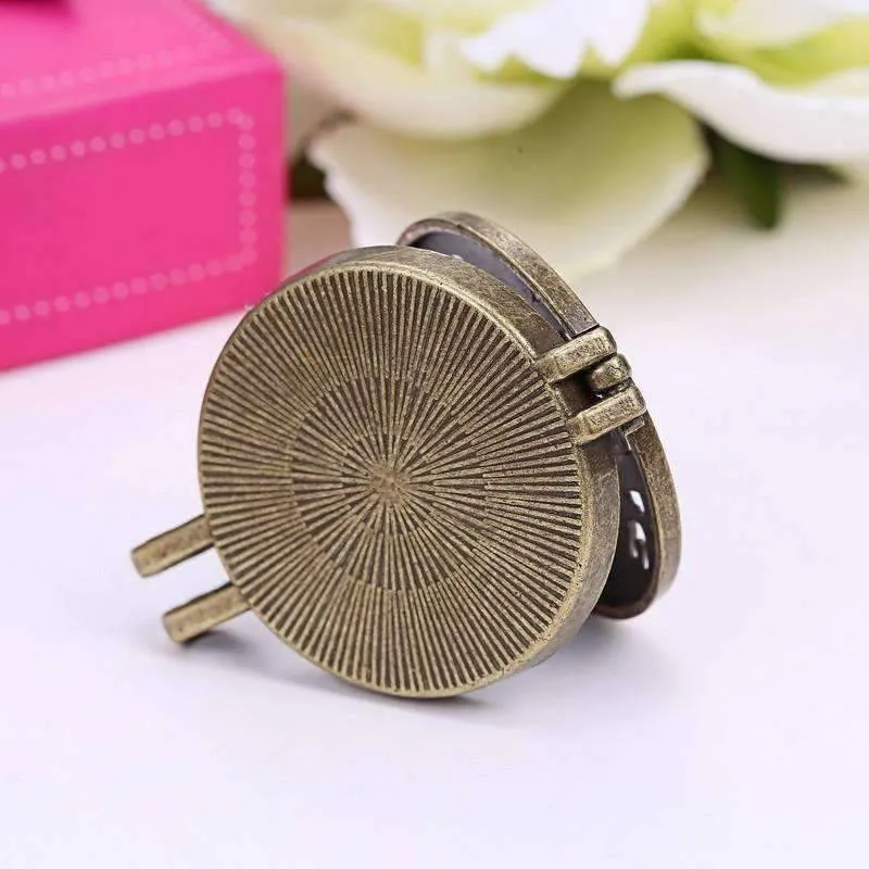 Bronzed Gears Aromatherapy Scent Diffuser Locket Necklace