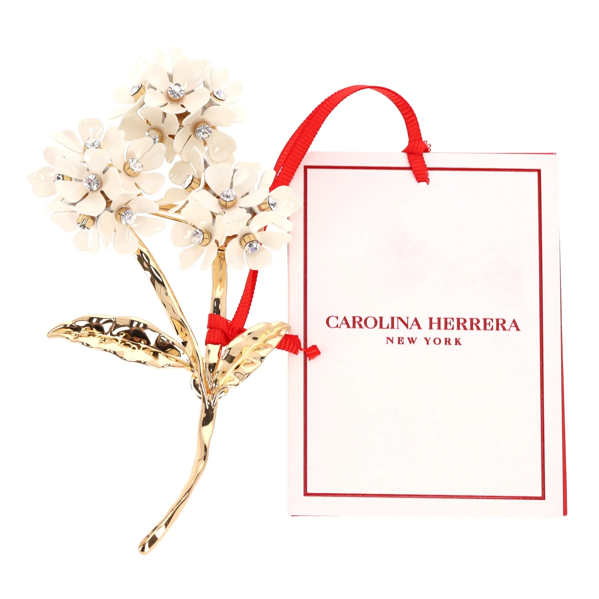 Carolina Herrera Cluster Enamel Flower Brooch