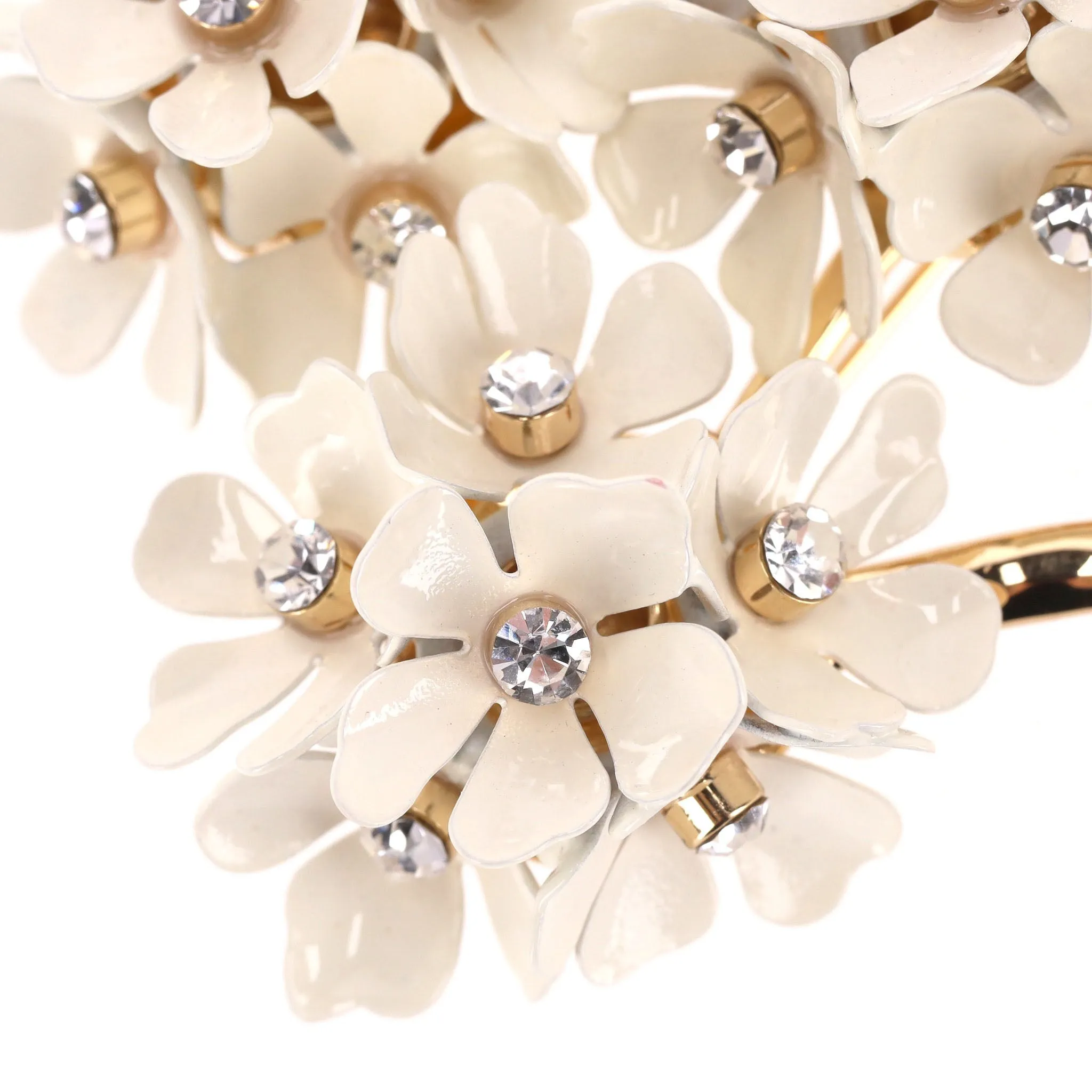 Carolina Herrera Cluster Enamel Flower Brooch