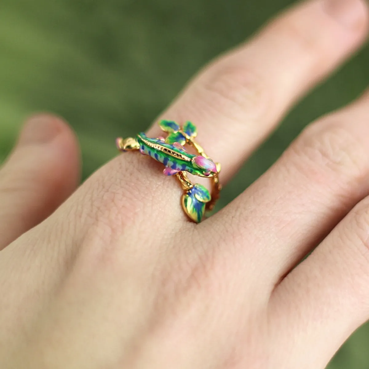 Chameleon Open ring by Bill Skinner