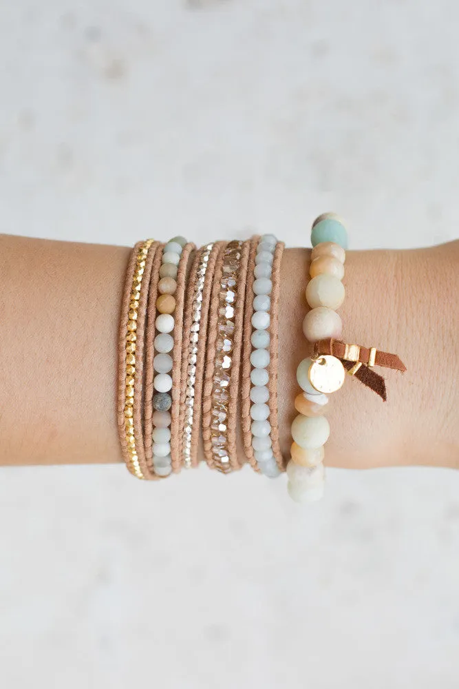 Chan Luu Multi Amazonite Mix Stretch Bracelet