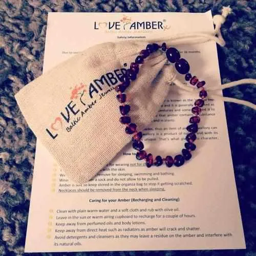 Child Ombre Raw Rainbow Baltic Amber Necklace