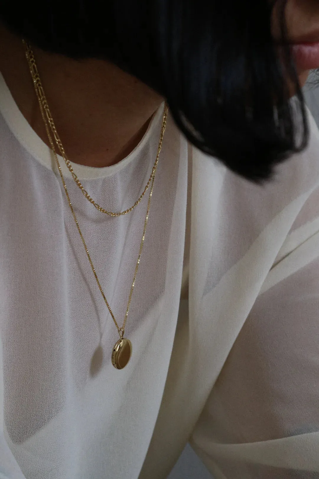 Classic Round Locket Necklace | Lisbeth