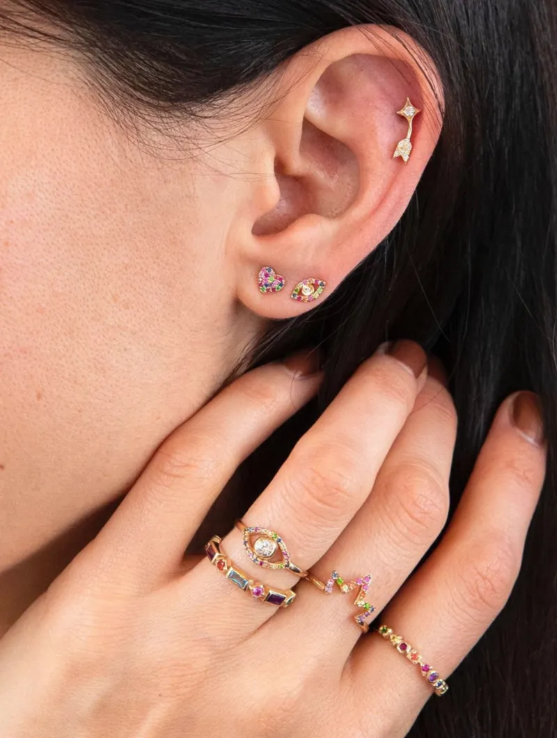 Classique Pavé Evil Eye Ring
