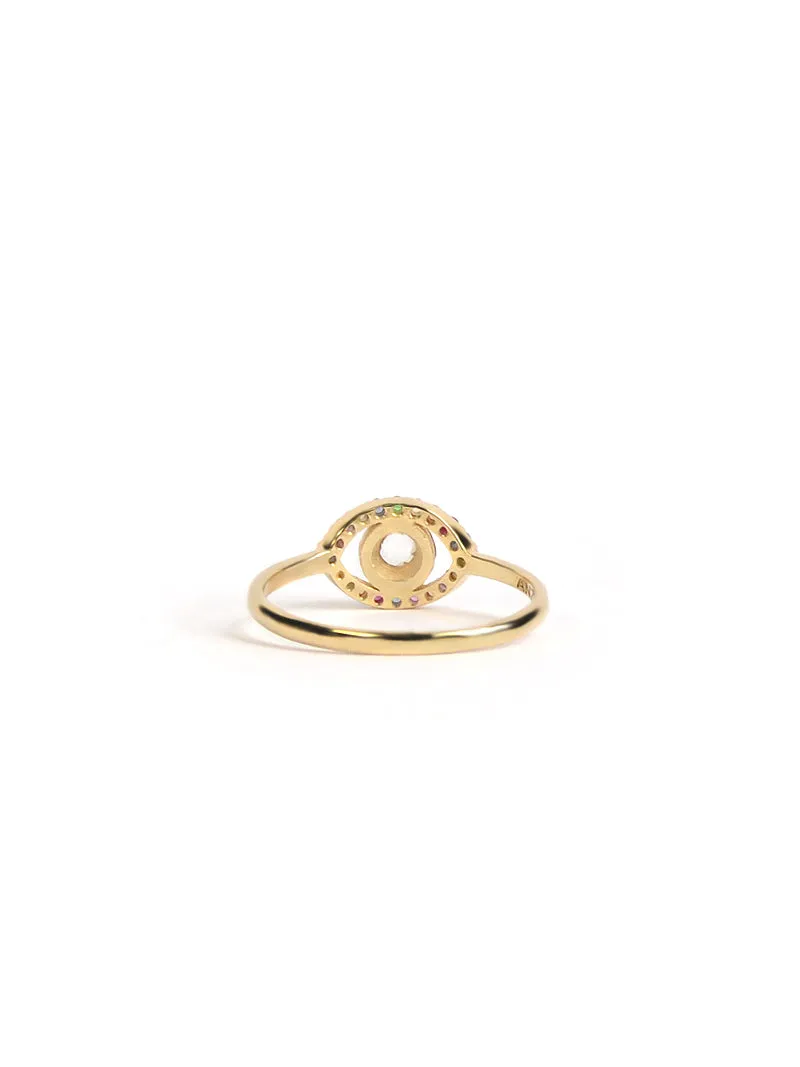 Classique Pavé Evil Eye Ring