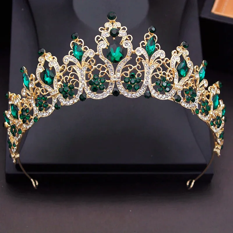 Crystal Tiaras Princess Crown Wedding Birthdays Party Hair Accessory