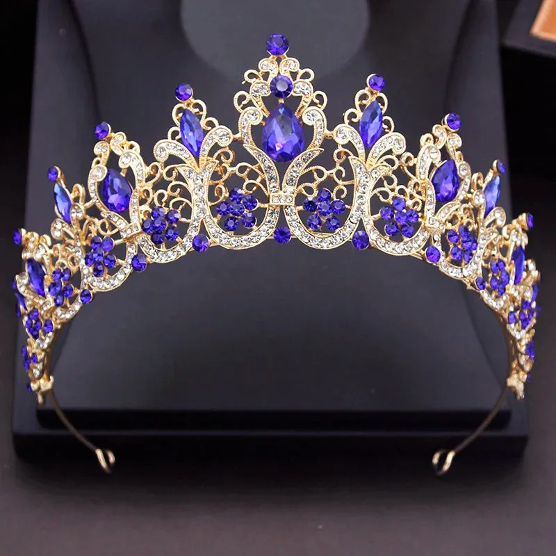 Crystal Tiaras Princess Crown Wedding Birthdays Party Hair Accessory