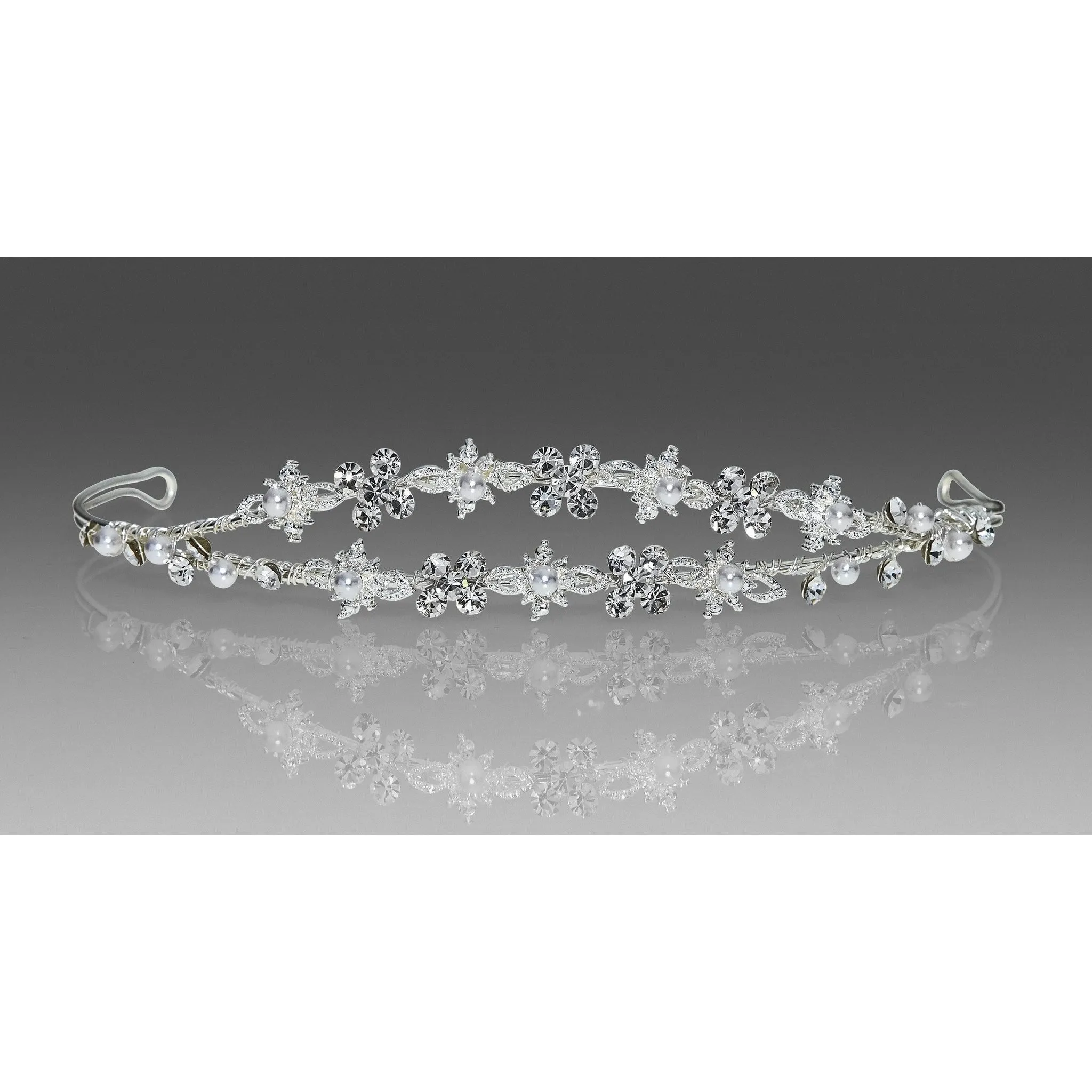 Double Tiered Crystal Headpiece