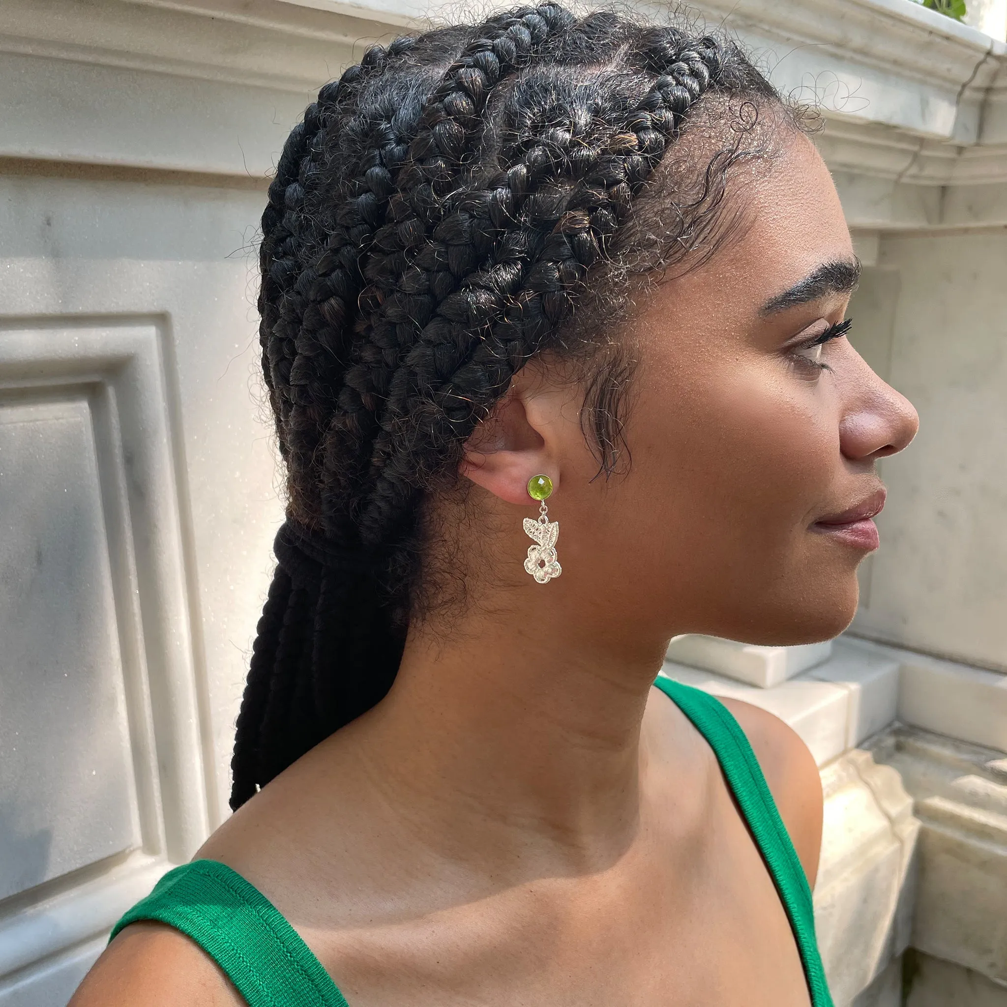 Elaine Peridot Earrings