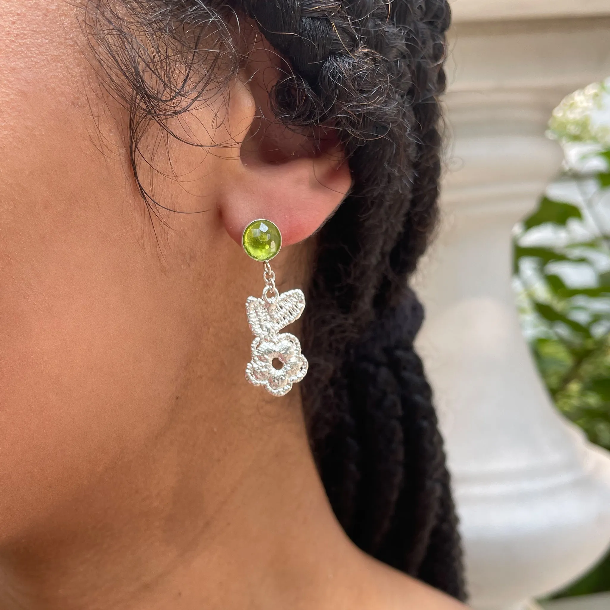 Elaine Peridot Earrings