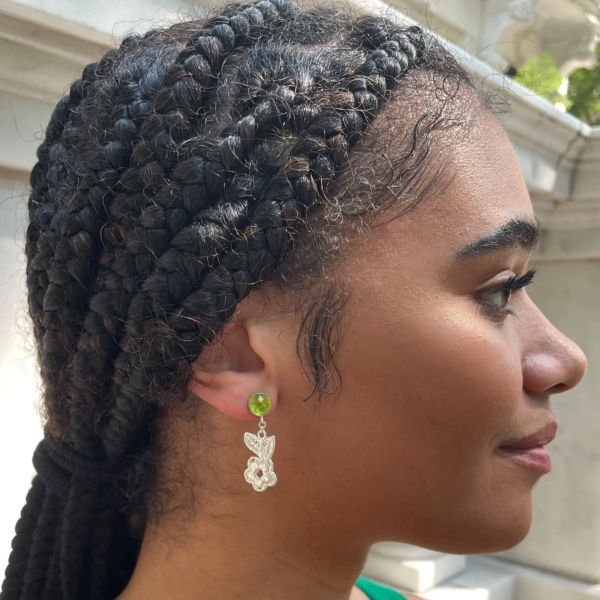 Elaine Peridot Earrings