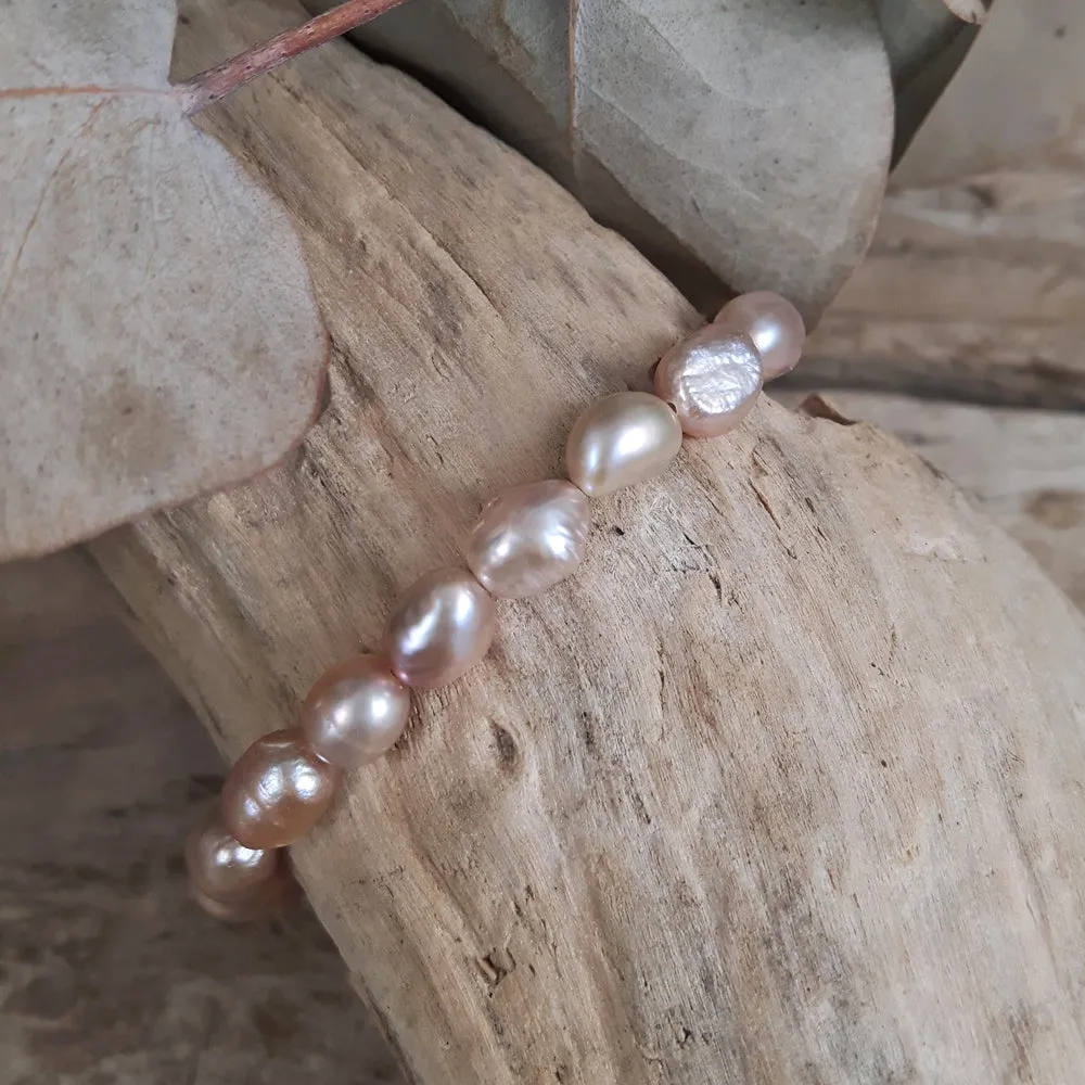 Elenita Pink Keishi Pearl Bracelet