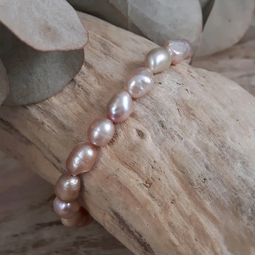 Elenita Pink Keishi Pearl Bracelet