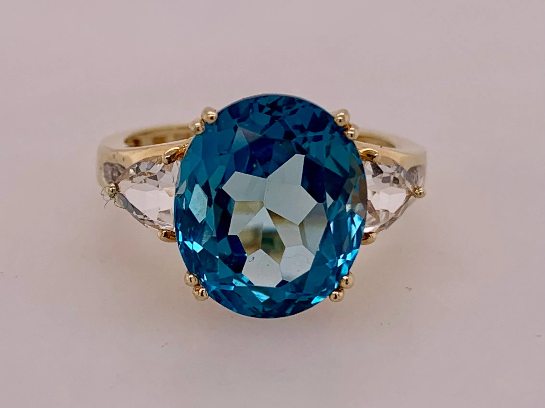 Estate Blue Topaz Ring