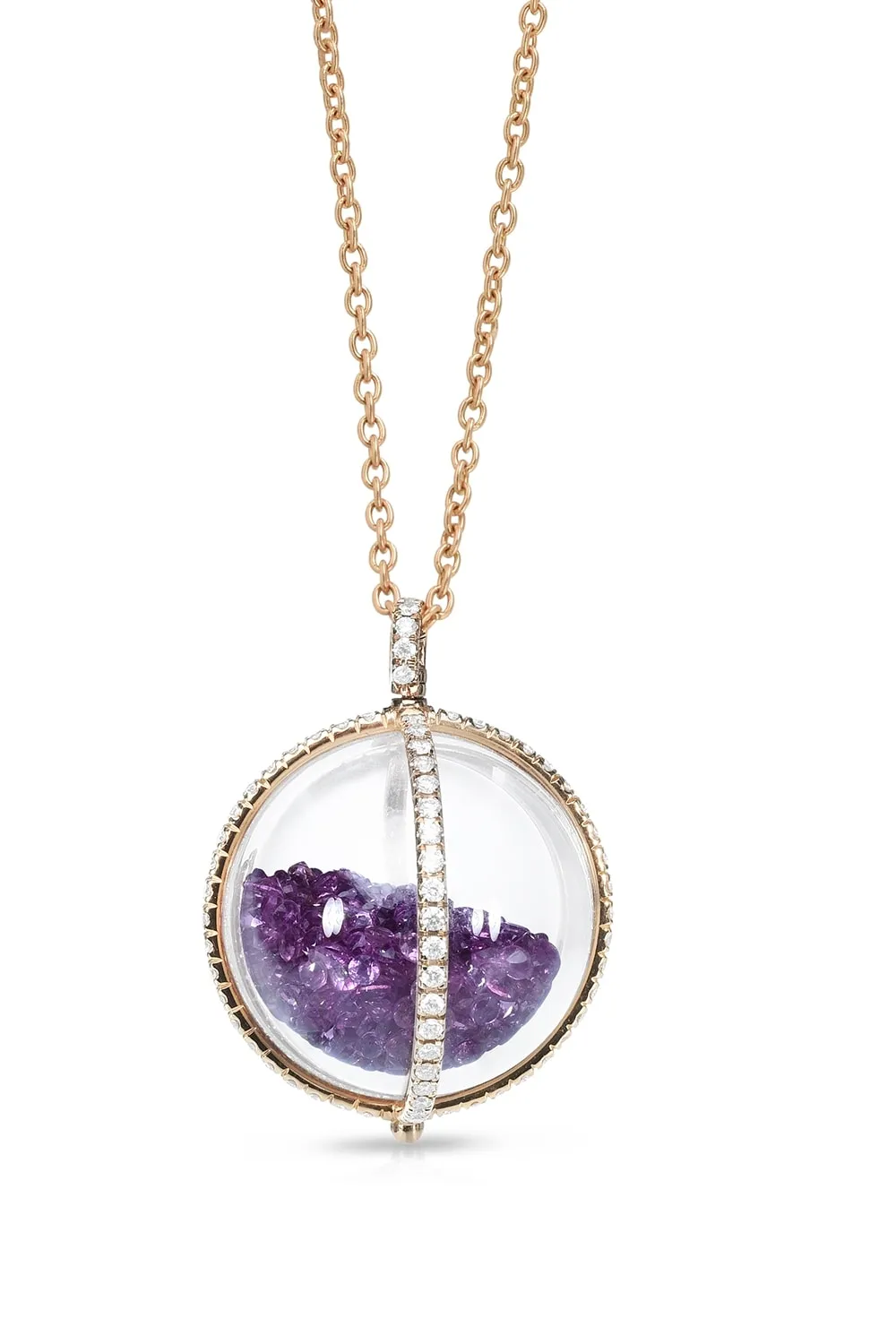 Garnet Globe Necklace