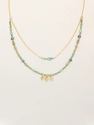 Holly Yashi Tulum Necklace - Aqua