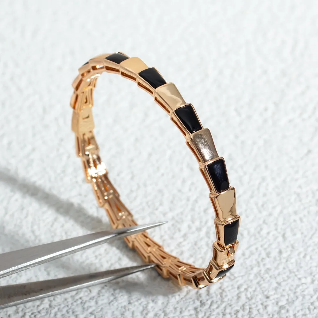 [Luxe]SERPENTI BRACELET PINK GOLD ONYX