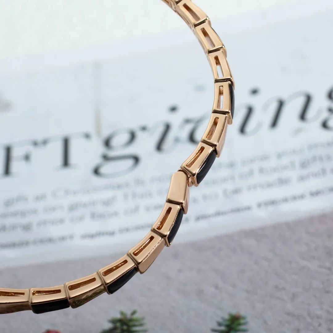 [Luxe]SERPENTI BRACELET PINK GOLD ONYX