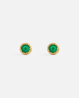 Melee Ball / Emerald Studs