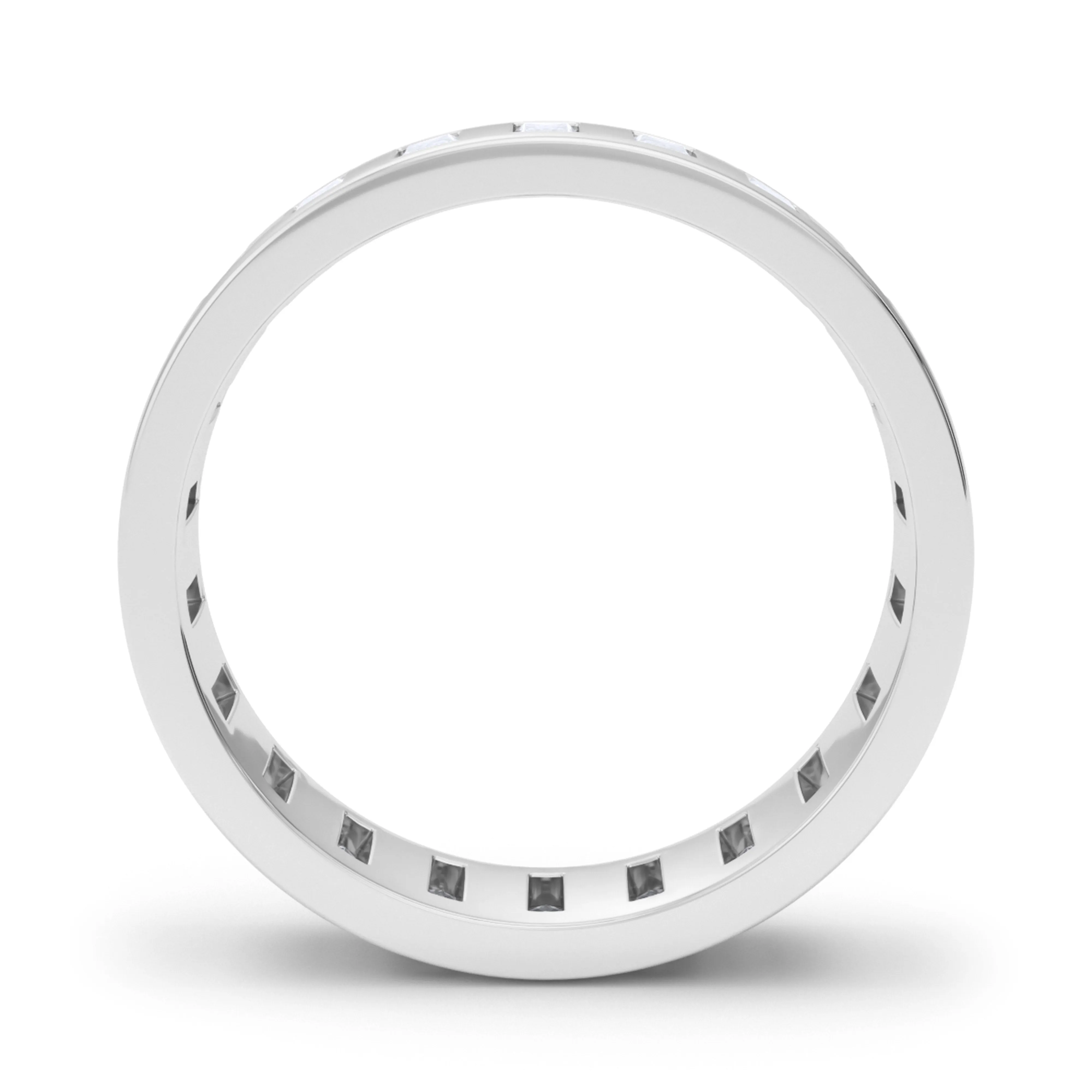 Men's Vertical Baguette Diamond Band
