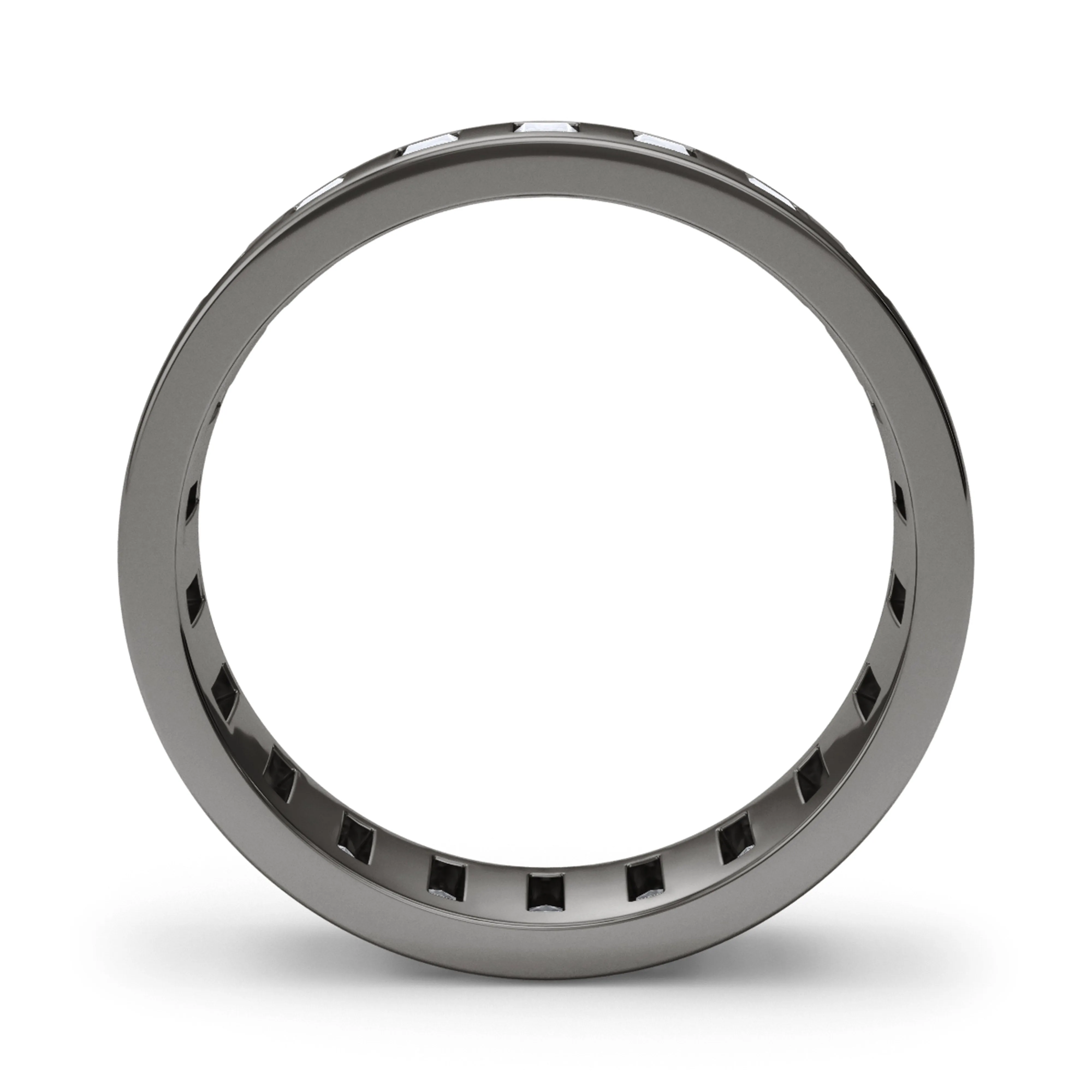 Men's Vertical Baguette Diamond Band