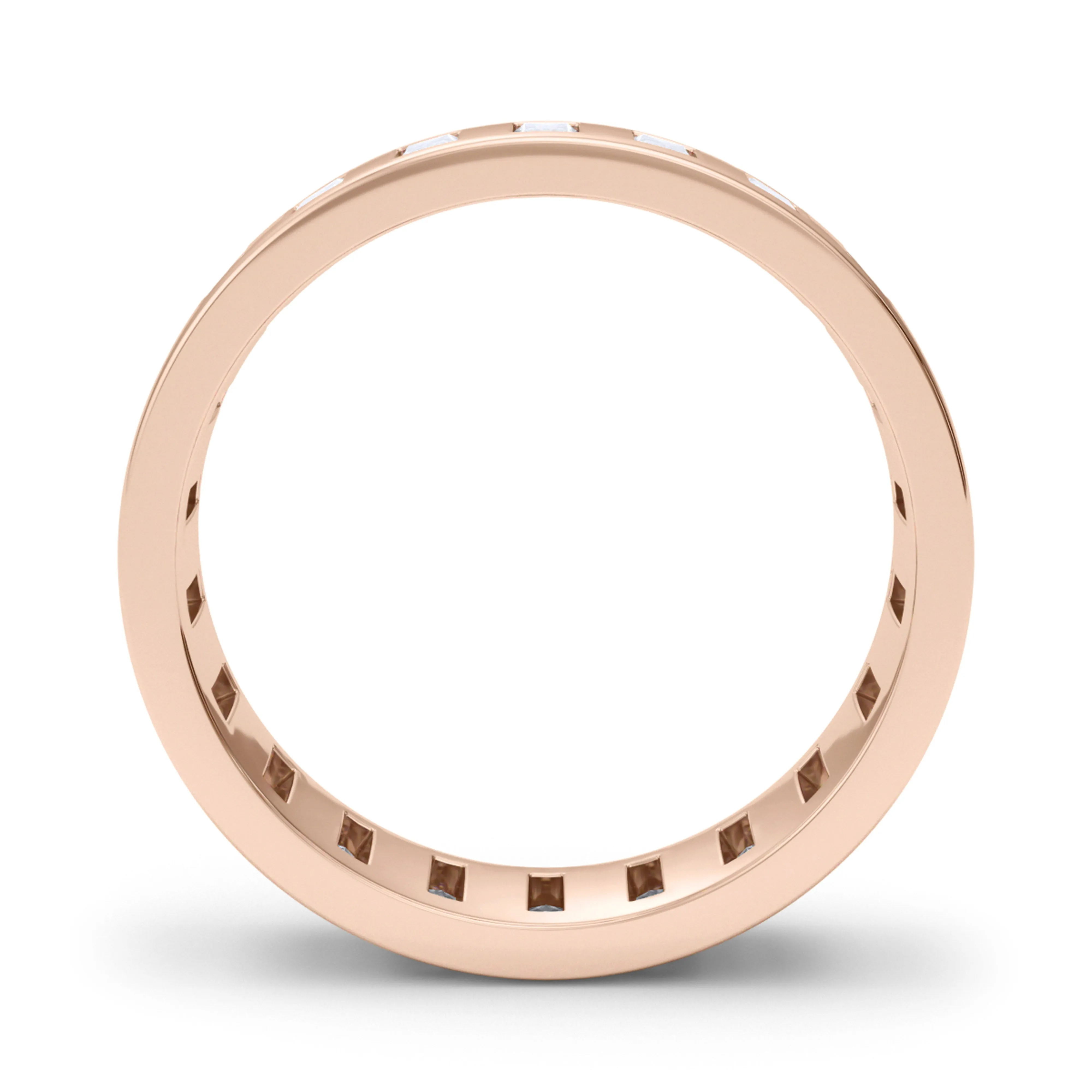 Men's Vertical Baguette Diamond Band