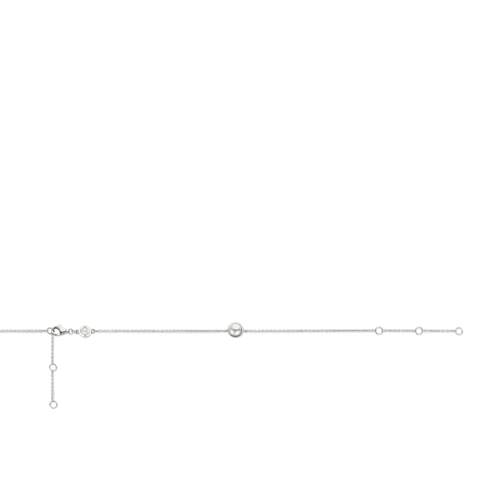 Milano Single Pearl Bracelet - Silver/Gold - 23006YP