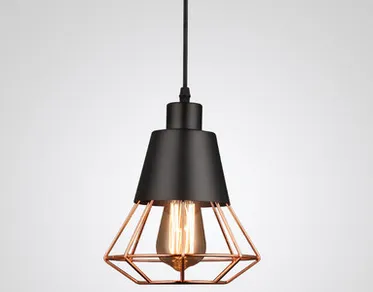 Mogens Industrial Metal Caged Pendant Light