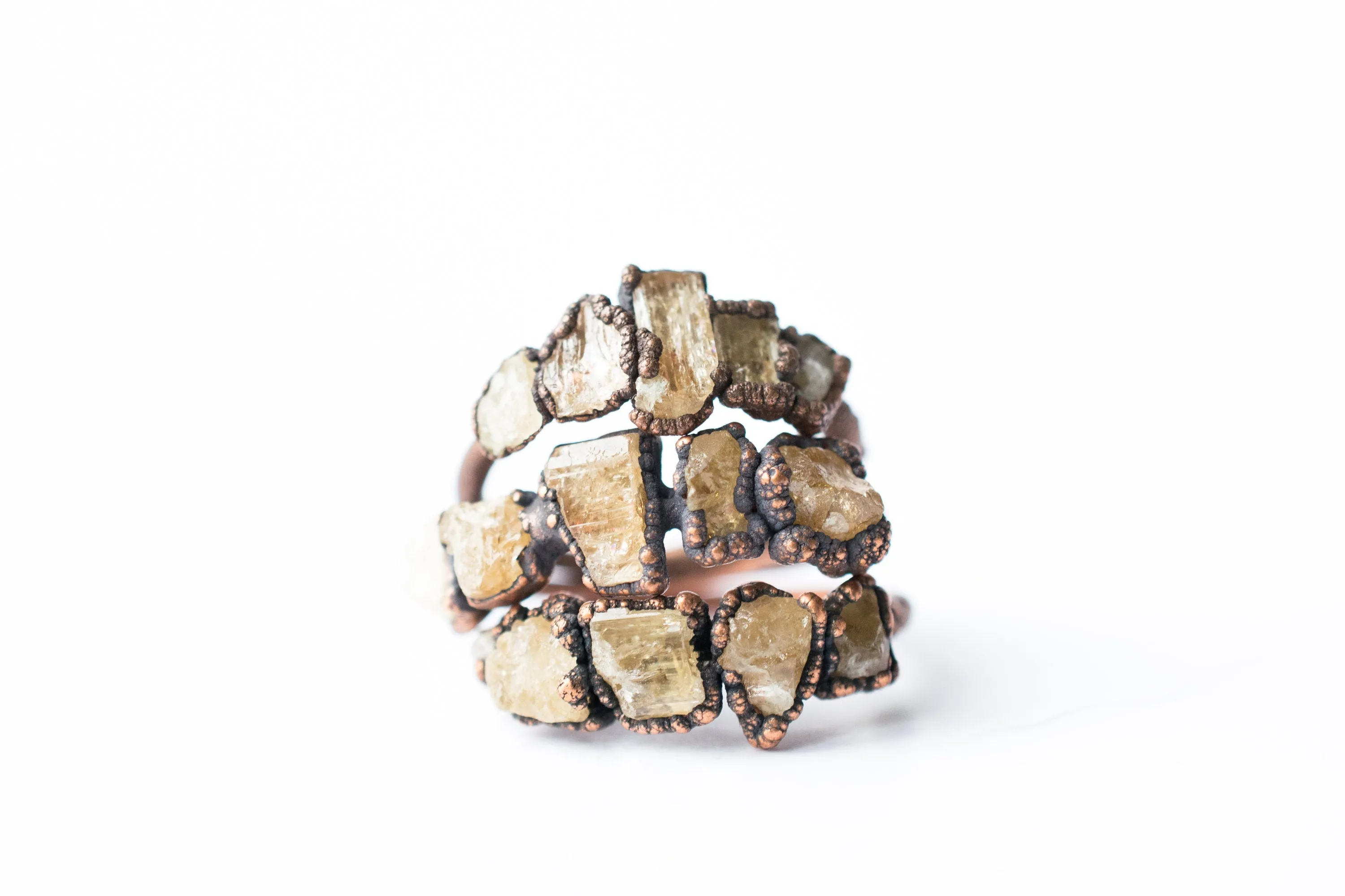 Multi Stone Ring | Raw topaz ring