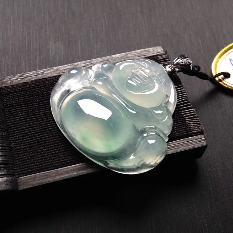Natural Jade Pendant Jadeite Buddha Pendant PT526