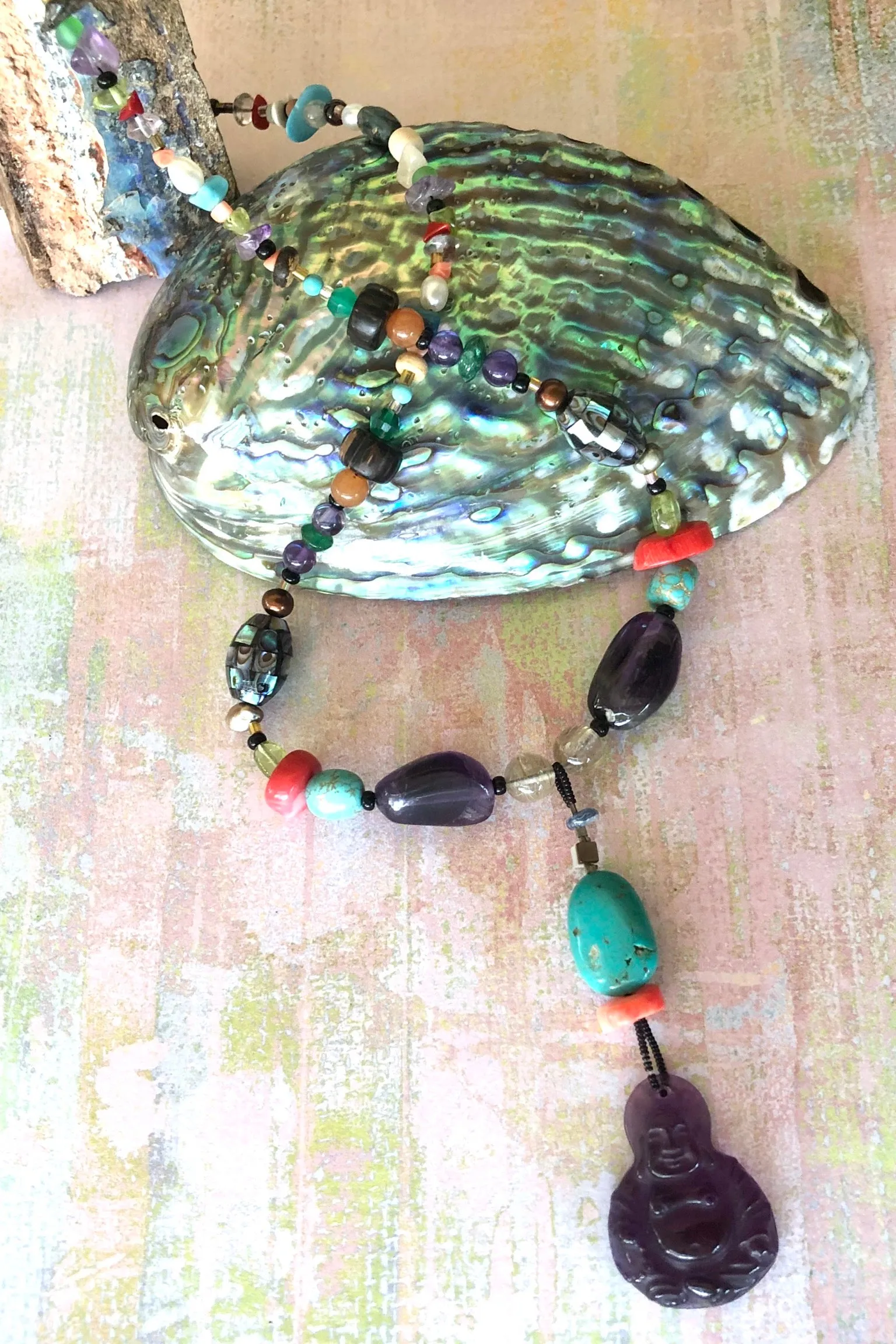 Necklace Cay Amethyst Deity