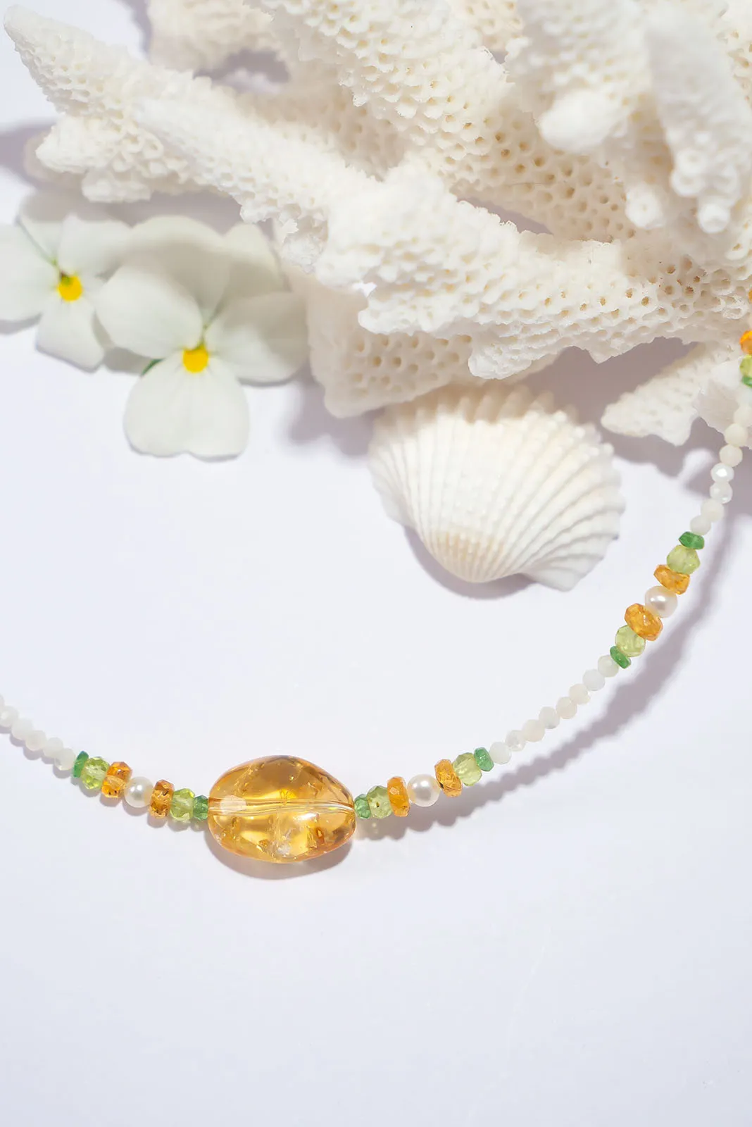 Necklace Gemstone Summer Reverie