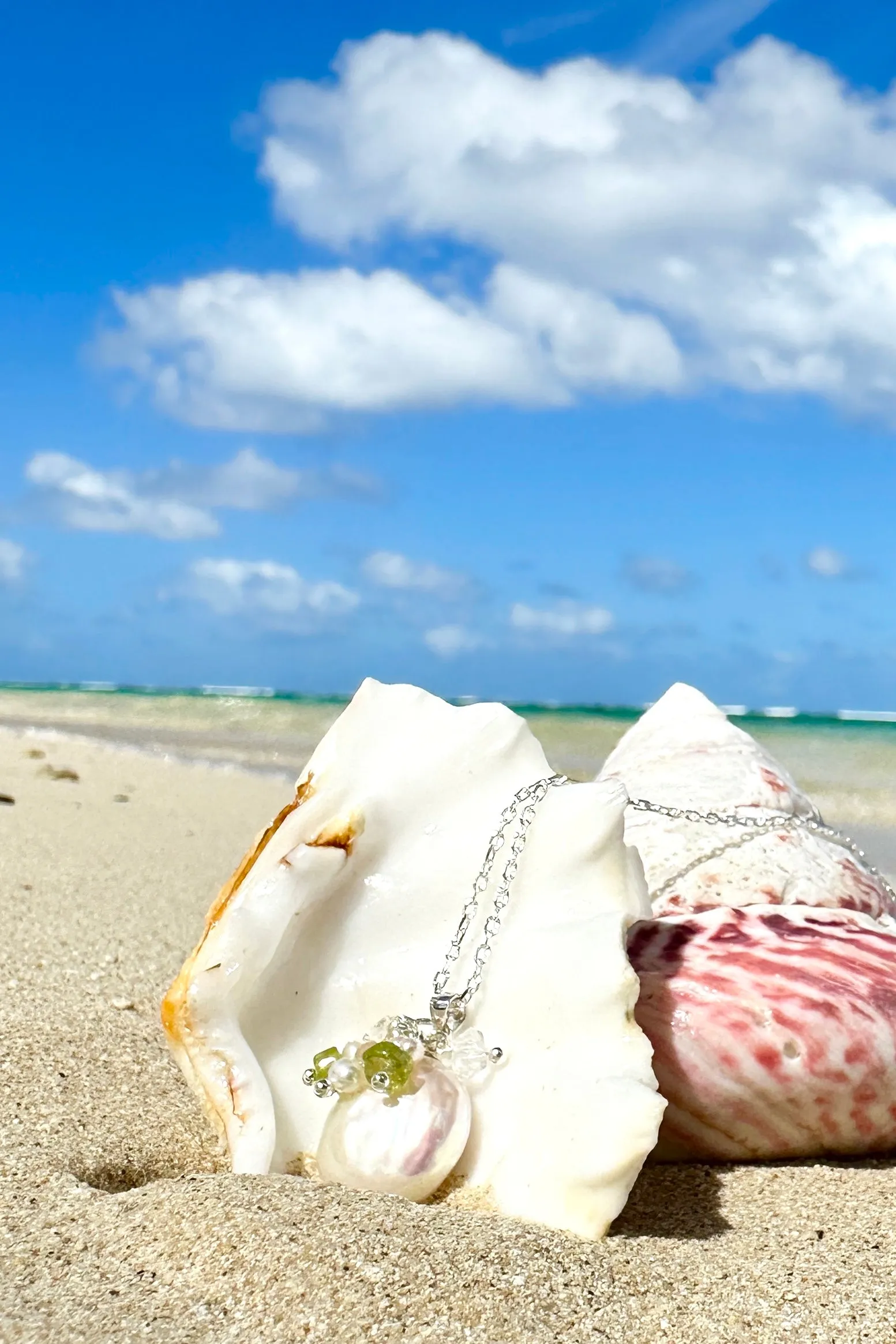Pendant Pearl Cay Ocean Spray Green