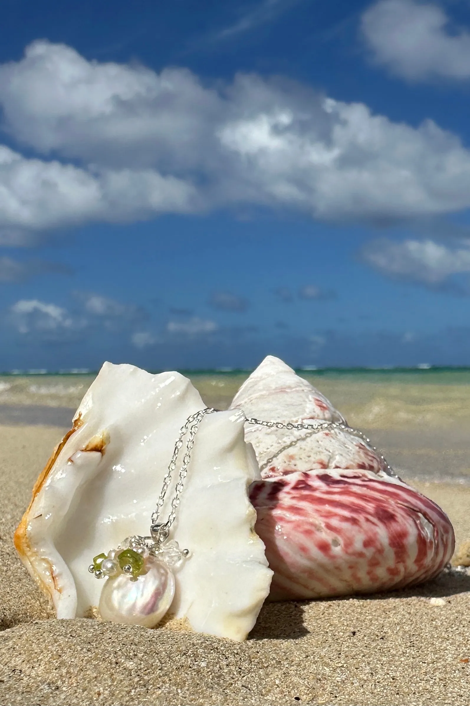 Pendant Pearl Cay Ocean Spray Green
