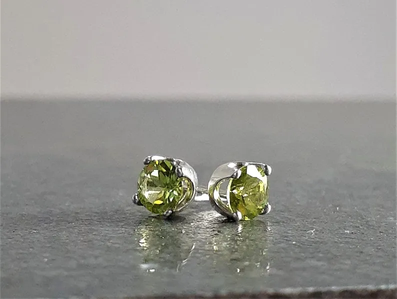 Peridot Studs