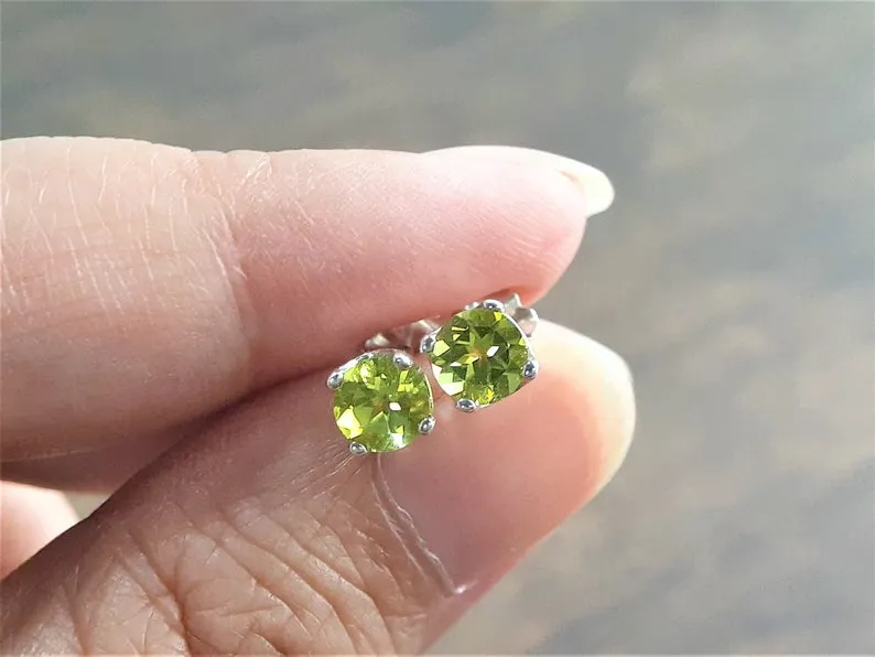 Peridot Studs